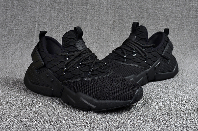 Nike Air Huarache 6 Knit All Black Shoes For Women